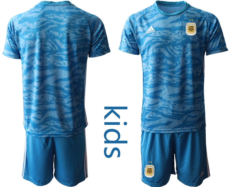 Youth 2021 European Cup Germany blue goalkeeper Soccer Jerseys->customized soccer jersey->Custom Jersey